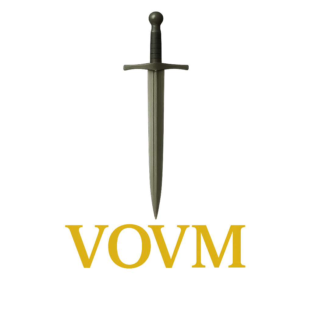 Sword with VOVM logo